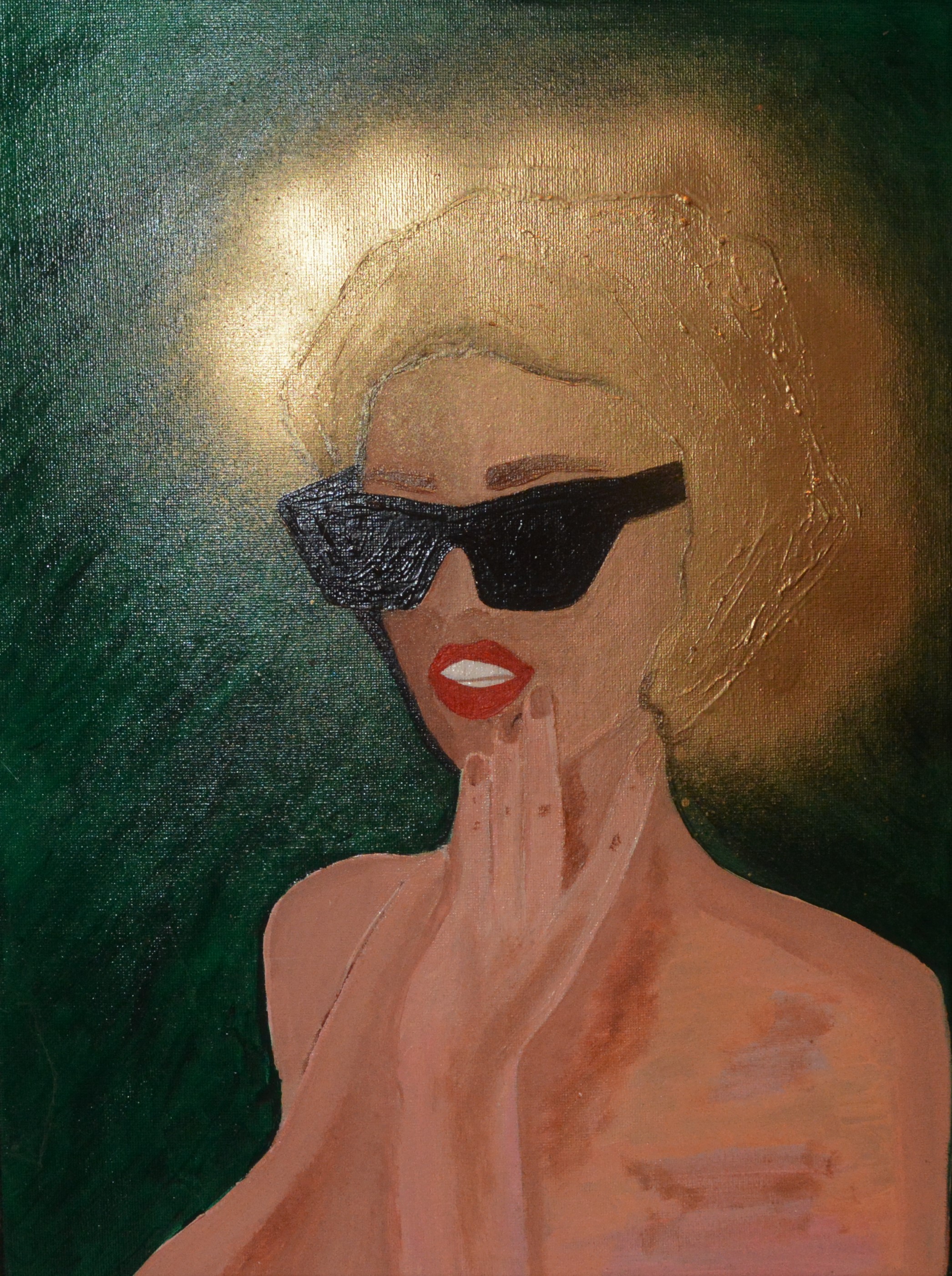 Lady with golden hair